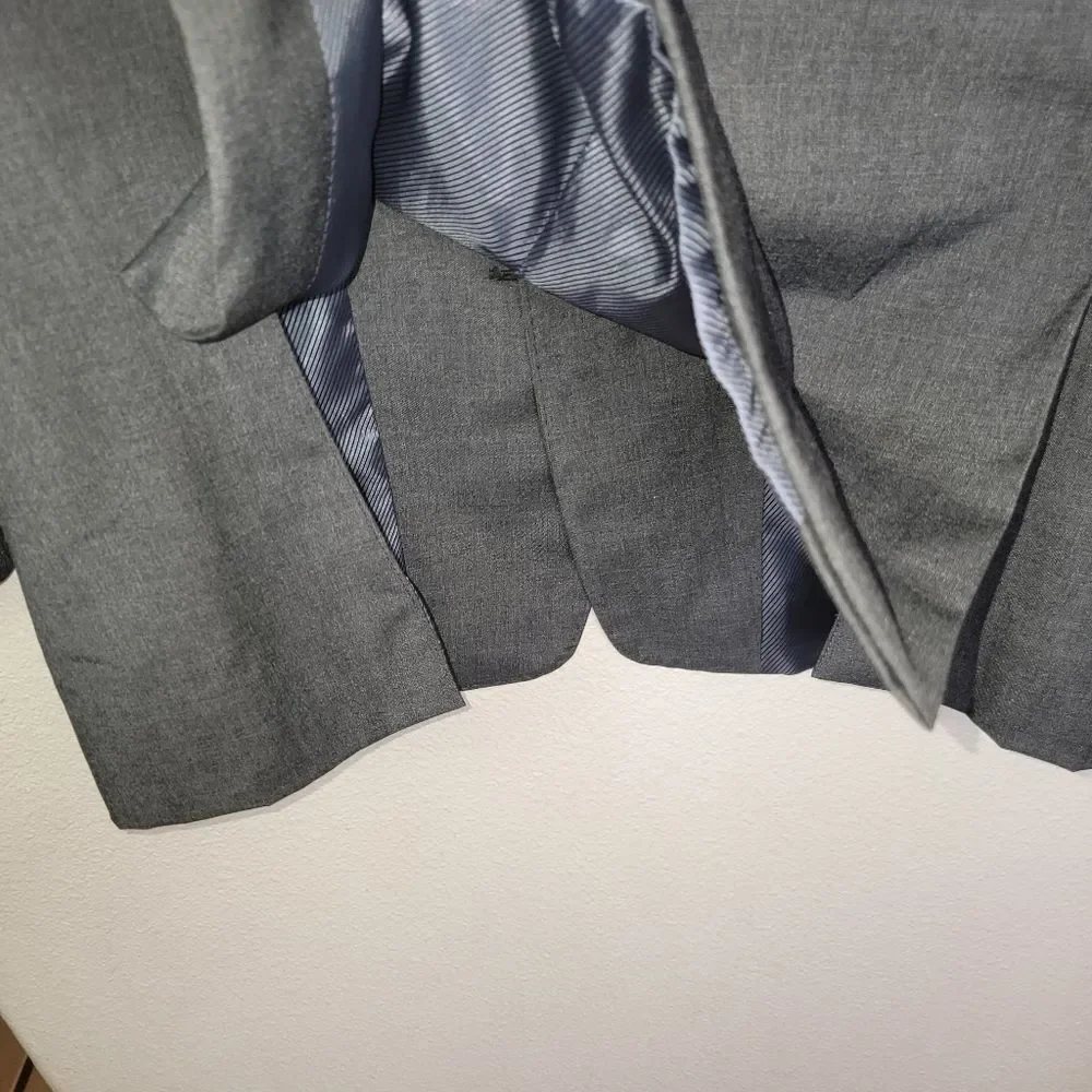 Perry Ellis Modern Fit gray suit blazer jacket size 38